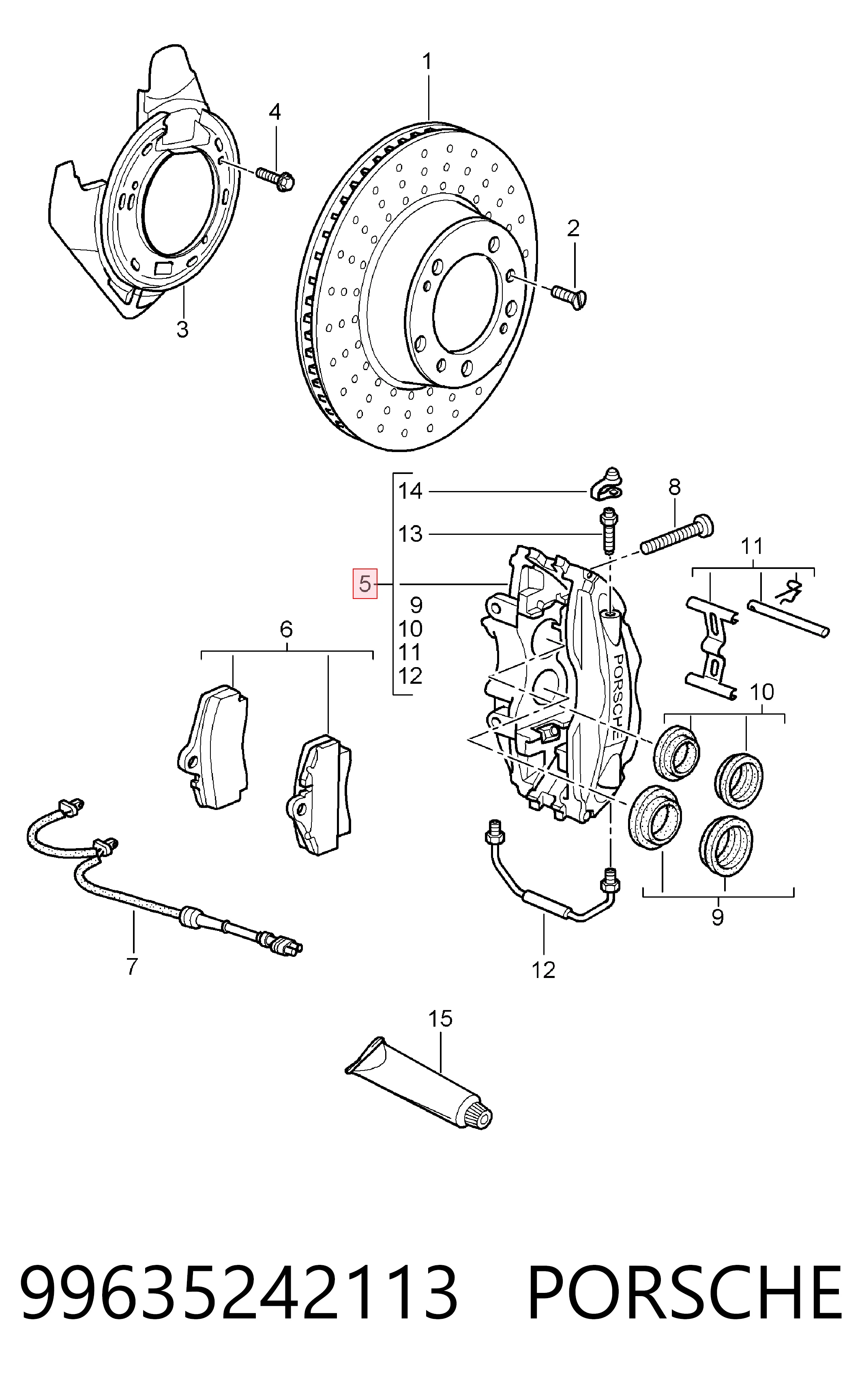 Задний левый суппорт Porsche Boxster кабриолет (987) (2004 - 2012) цена, от 340.63 USD