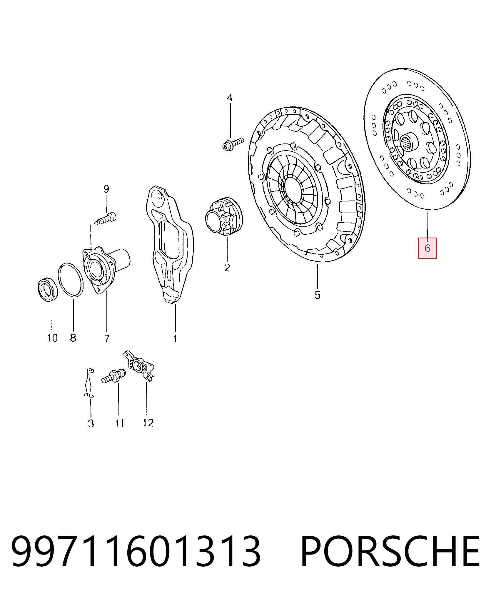 Диск сцепления Porsche 911 Targa кабриолет (997) (2006 - 2012) цена, от 150.08 USD