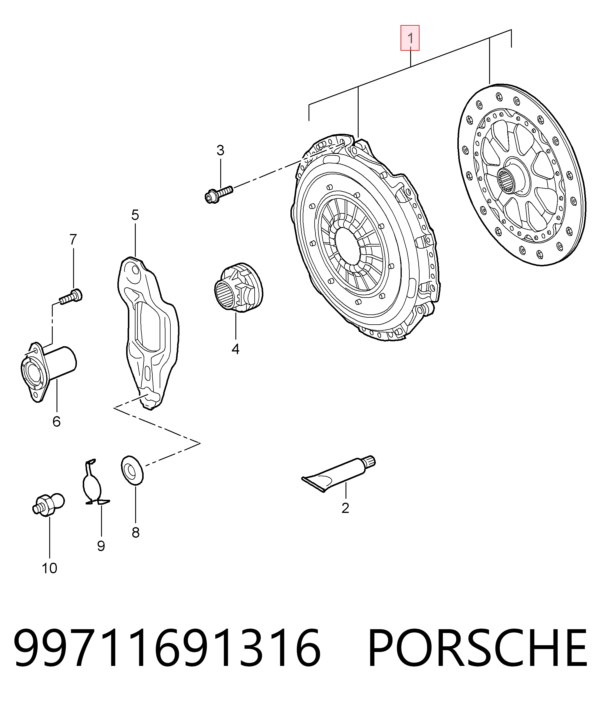  Сцепление Porsche 911 