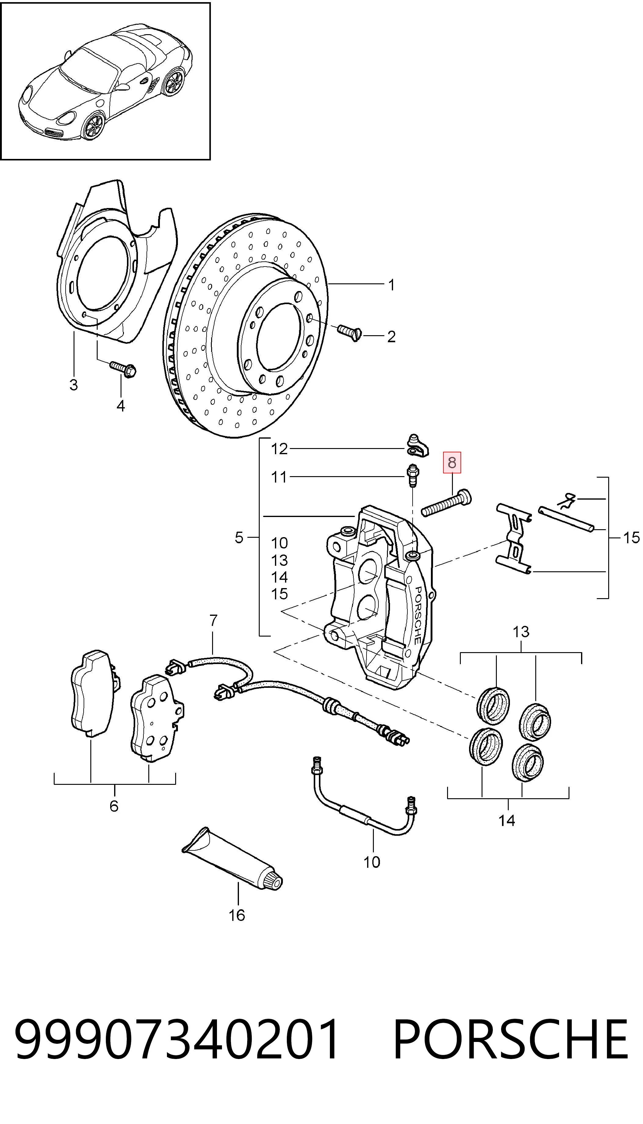 99907340201 Porsche 