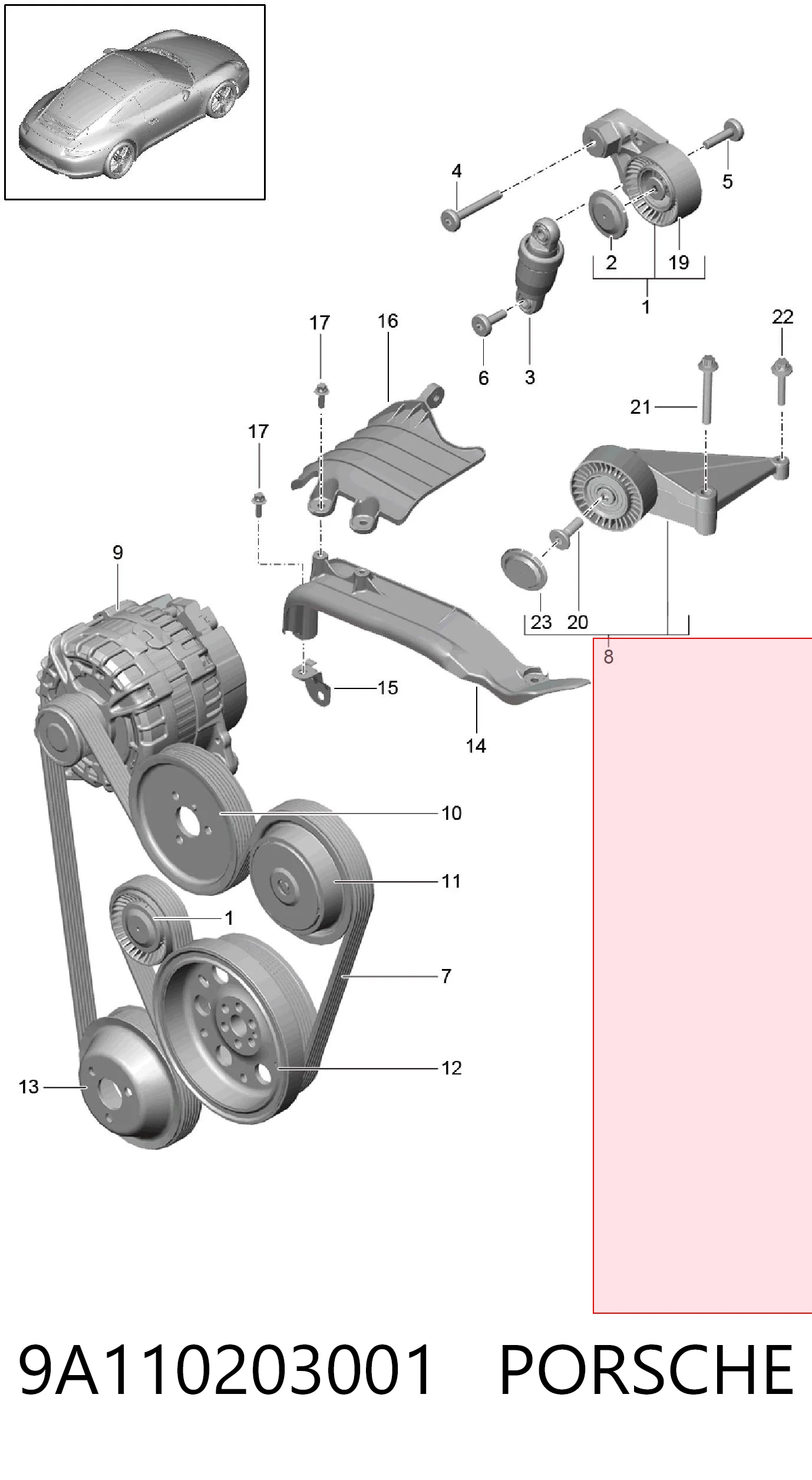 Ролик паразитный Magneti Marelli MPQ1378