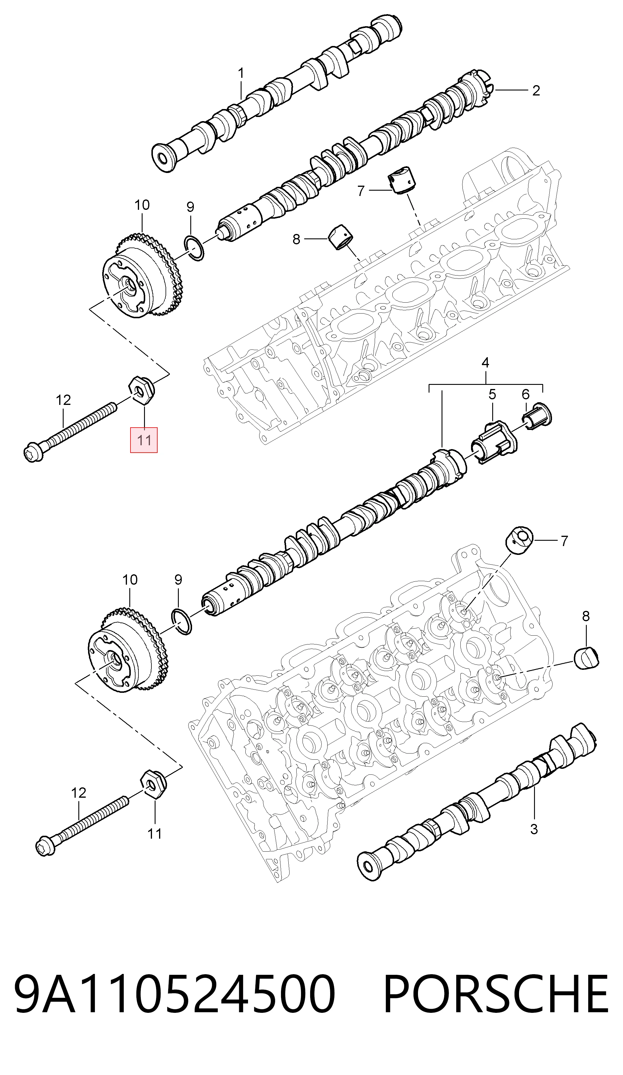 9A110524500 Porsche