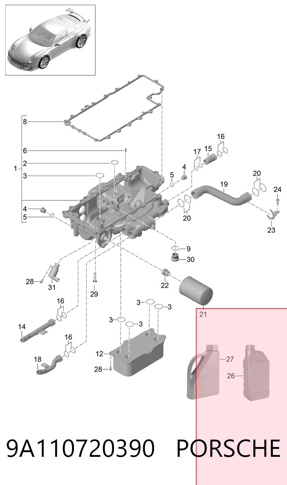 9A110720390 Porsche 