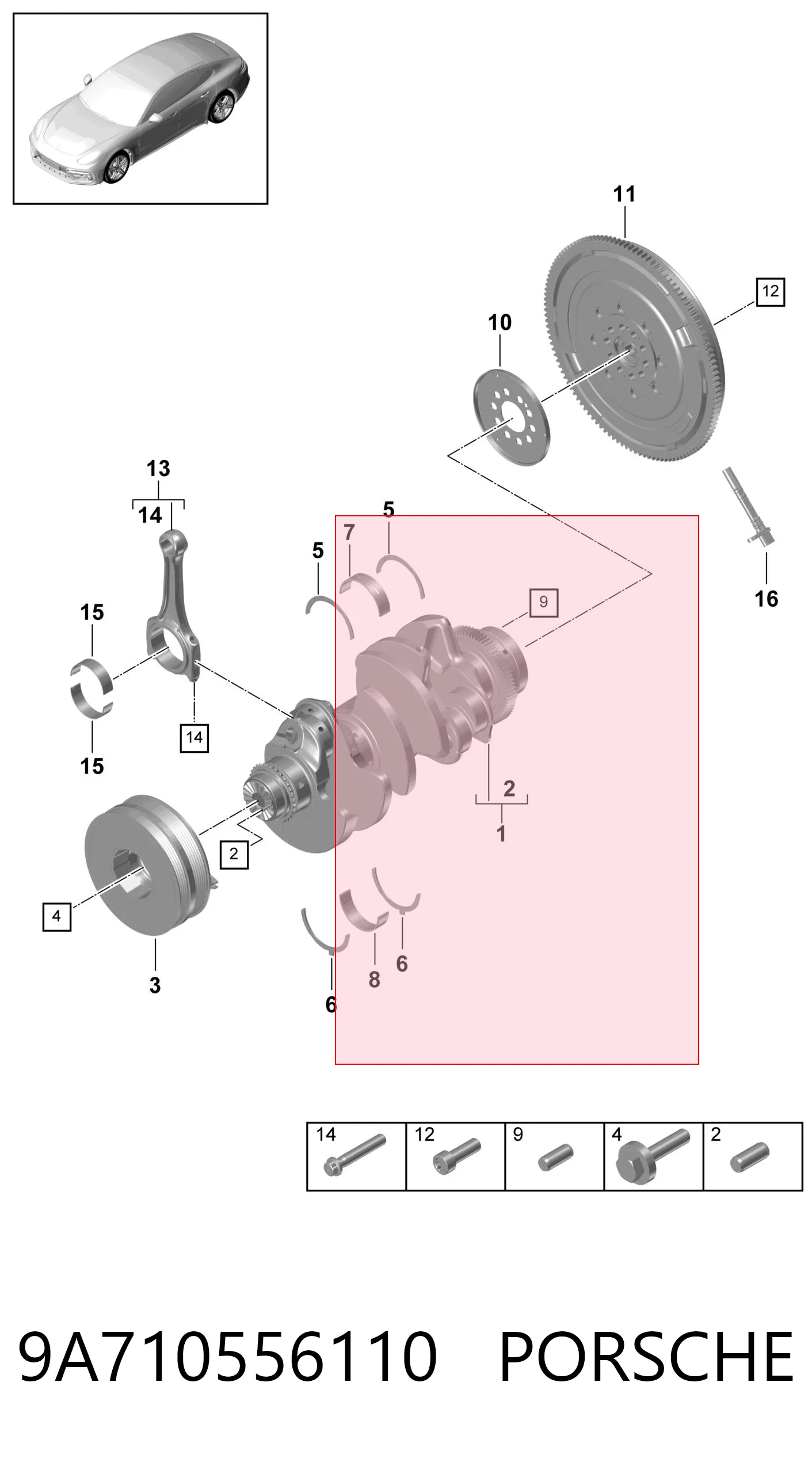 9A710556110 Porsche 