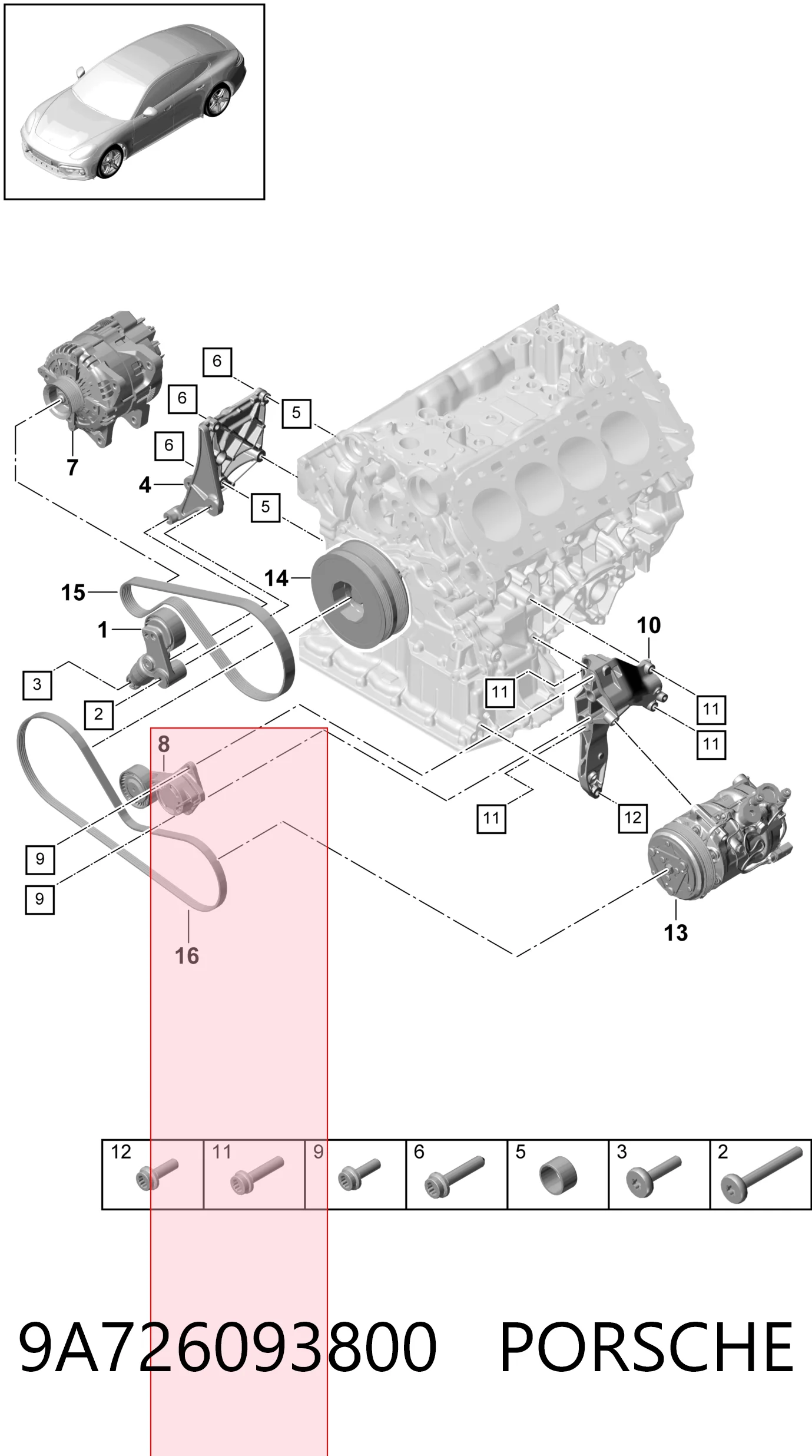 9A726093800 Porsche