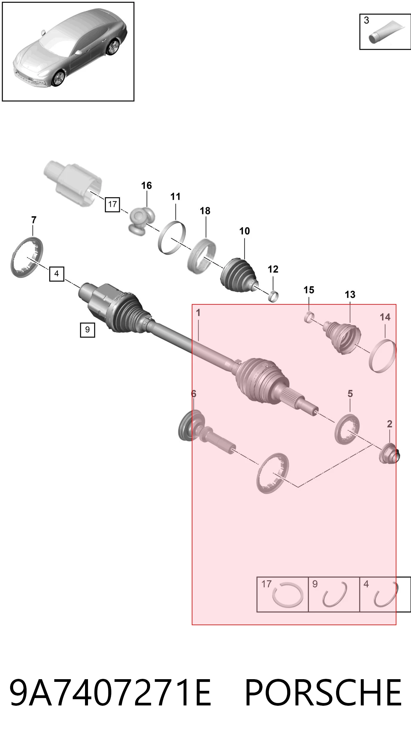 Правая полуось 0036239 GKN-Spidan