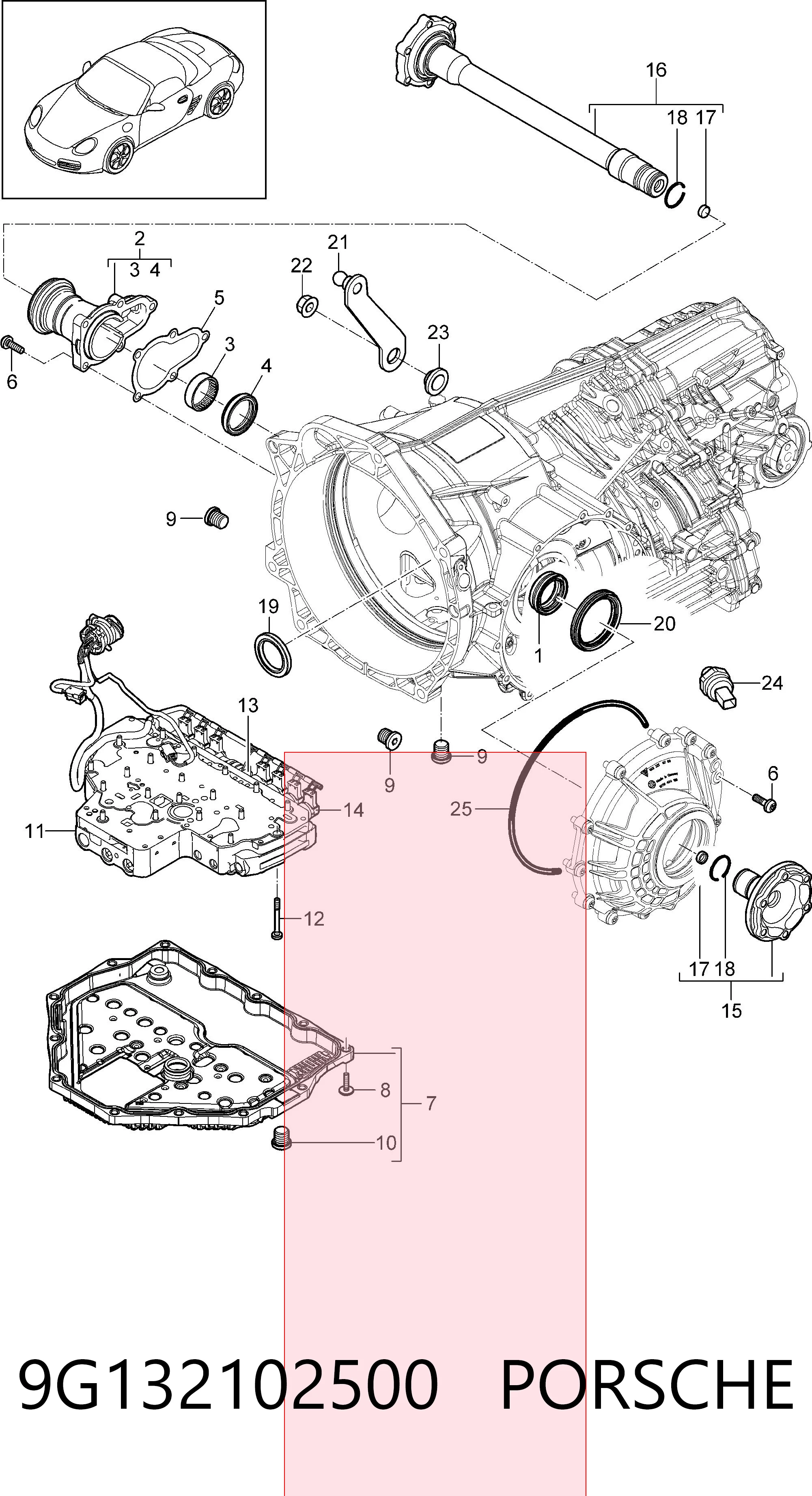 9G132102500 Porsche 