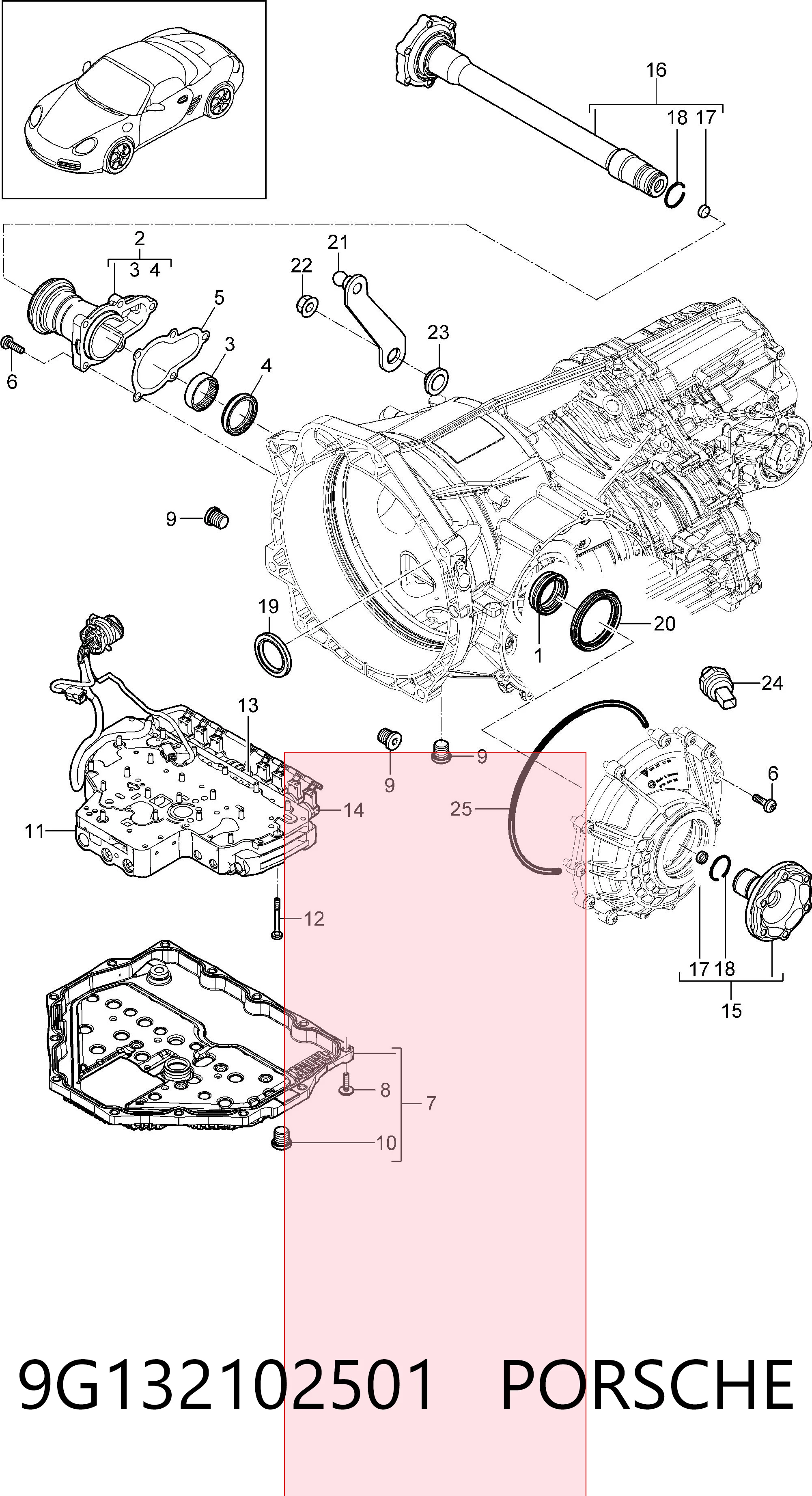 9G132102501 Porsche 