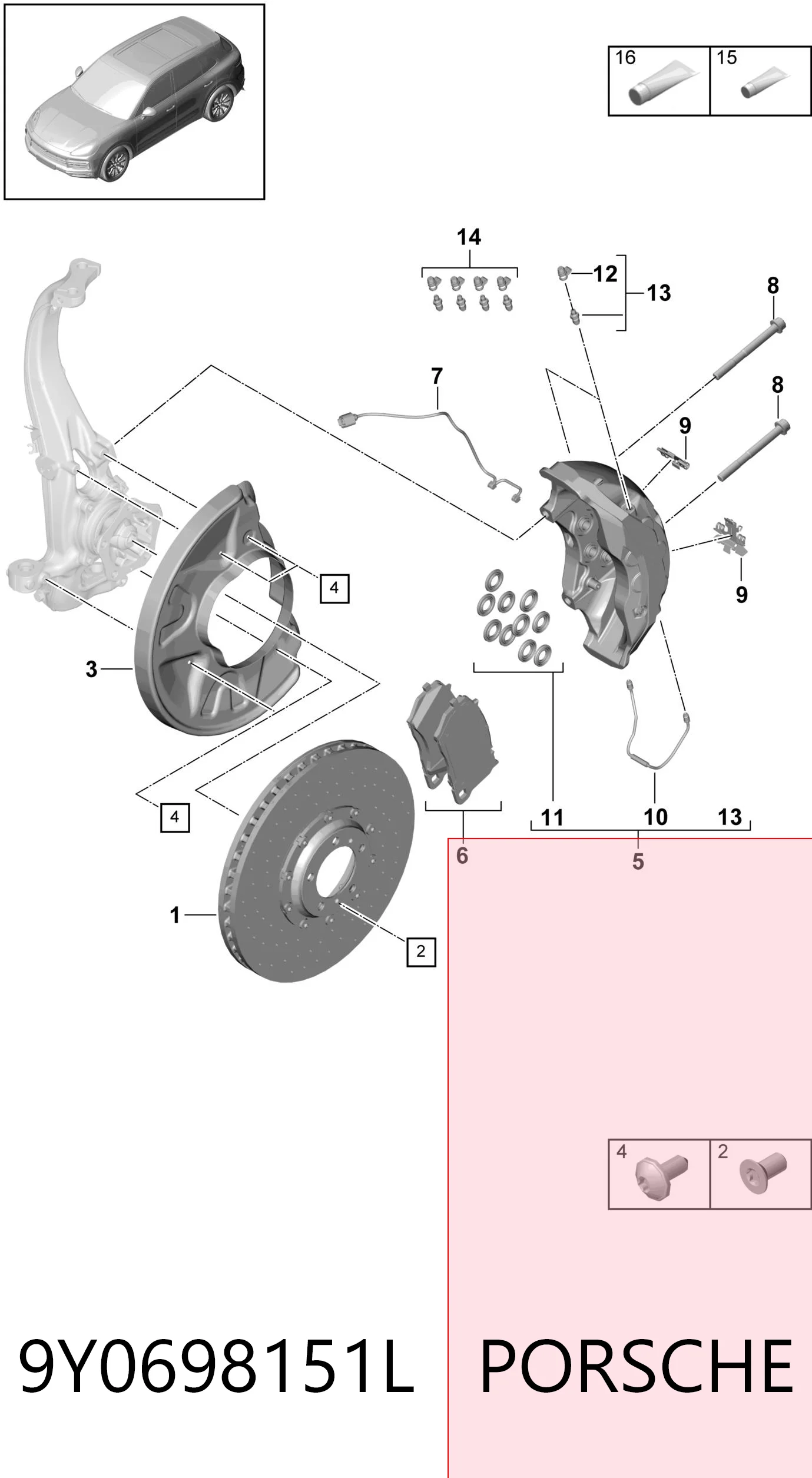 9Y0698151L Porsche 