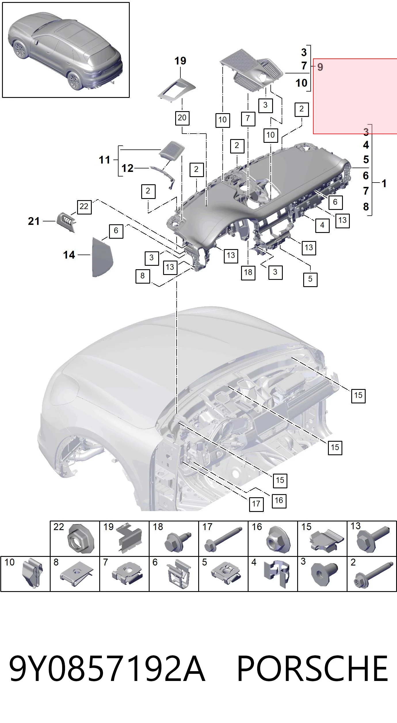 9Y0857192A Porsche 