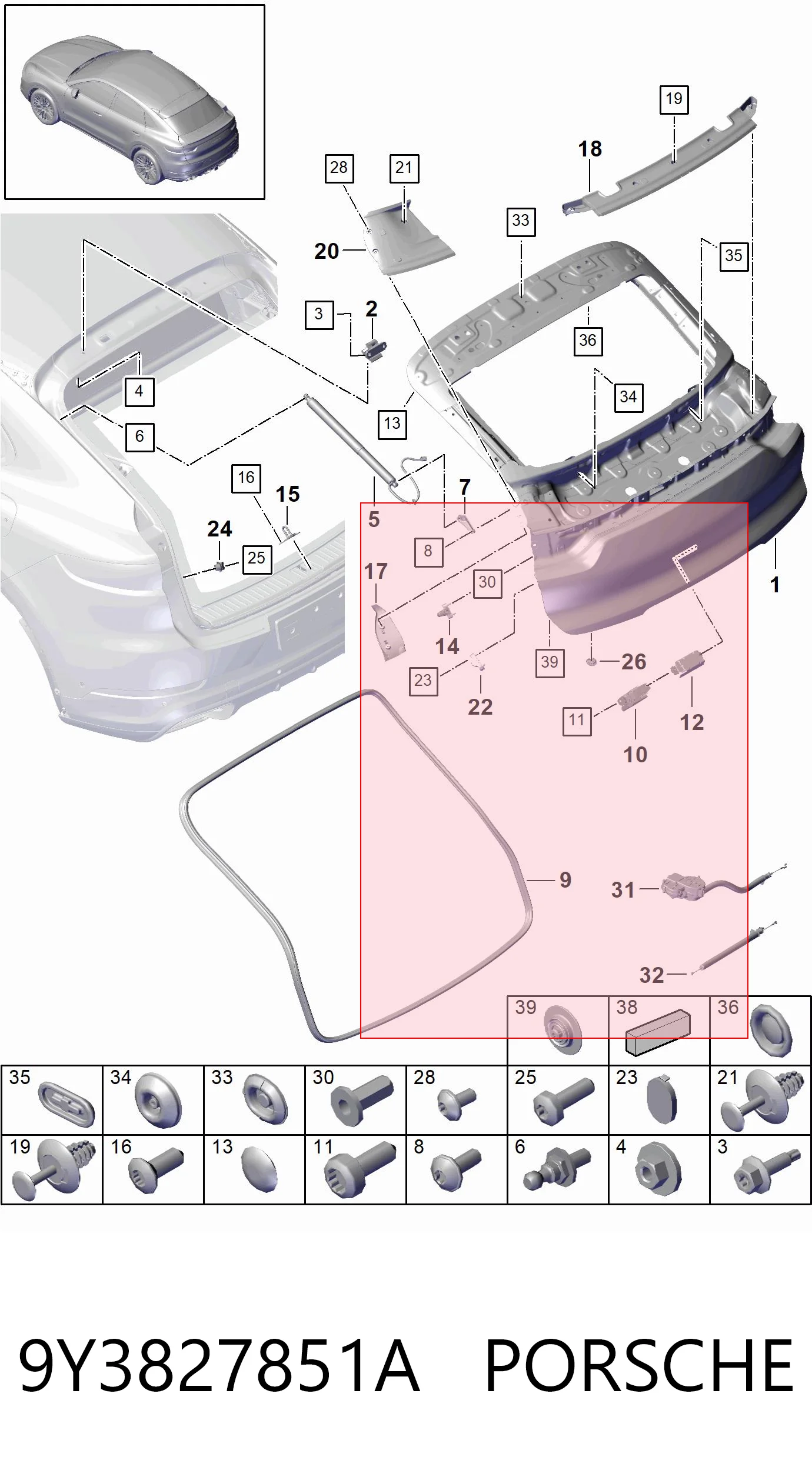 9Y3827851A Porsche 