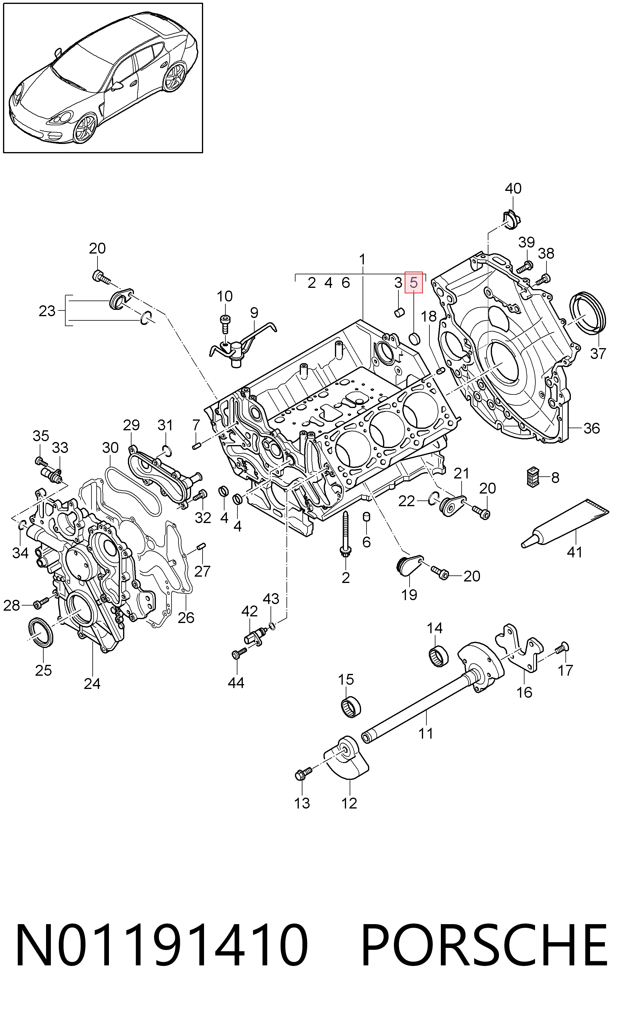 Купить N0119149 Bentley Заглушка ГБЦ