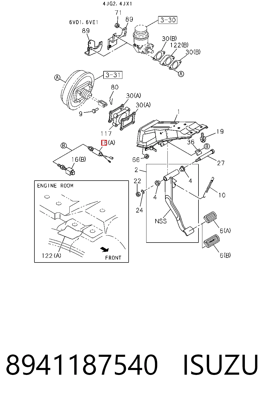 Датчик стоп сигнала DK8978551870 DK
