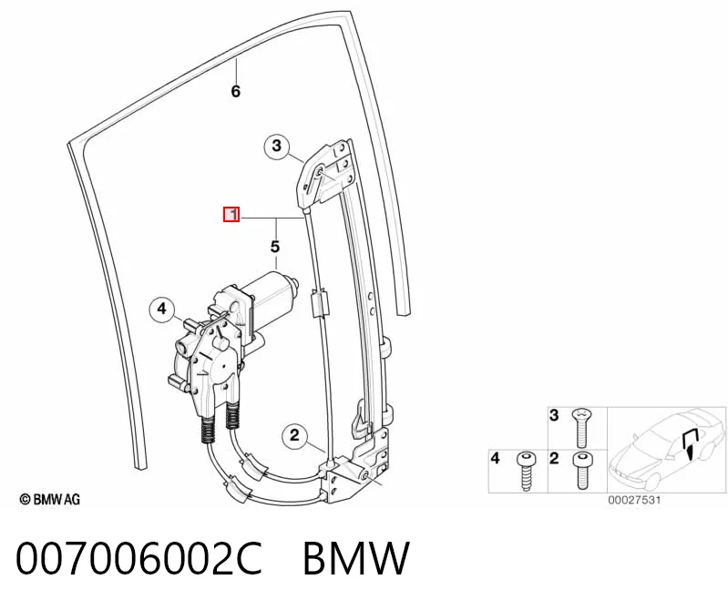 ACQ0231 Magneti Marelli Механизм стеклоподъемника двери задней, левой