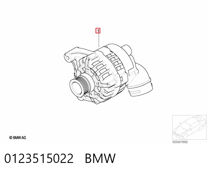 0123515022 BMW Генератор автомобильный
