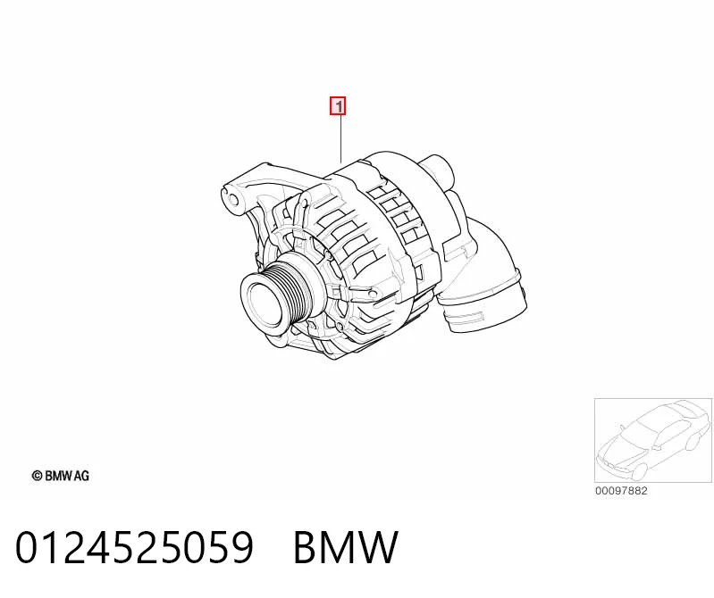 0124525059 BMW Генератор автомобильный