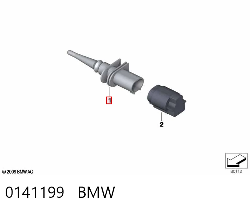 0141199 BMW Датчик температуры окружающей среды