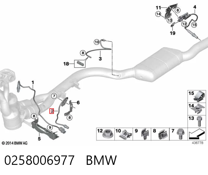 Лямбдазонд, датчик кислорода до катализатора Bosch 258006977 цена, от 30.60 USD