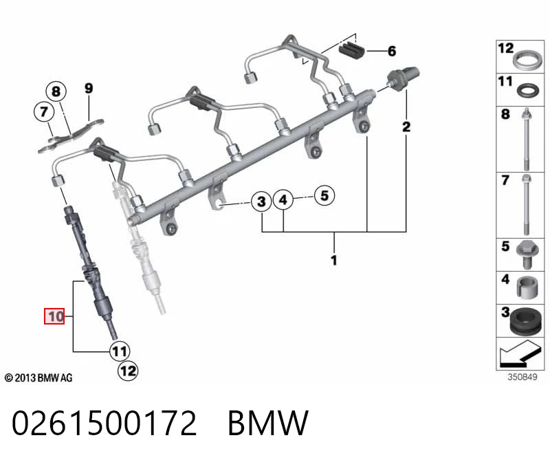 Купить Топливные форсунки Бмв Х5  F15, F85