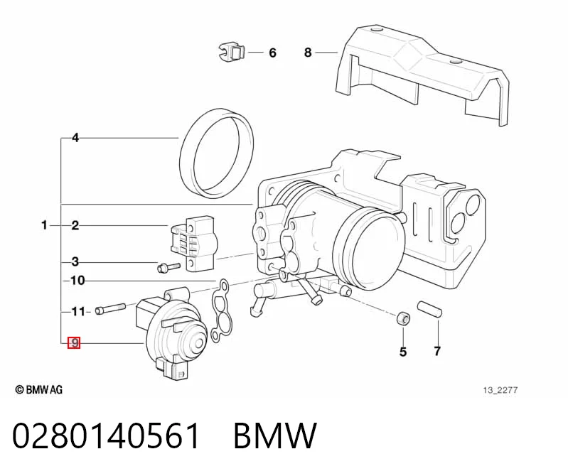 0280140561 BMW Датчик холостого хода