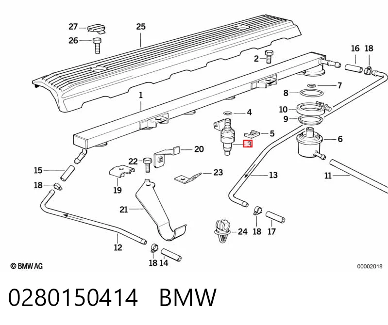 Купить 280150414 Bosch Клапанная форсунка