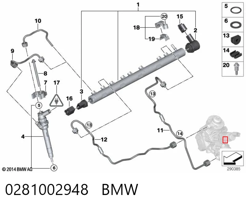 0281002948 BMW Манометры