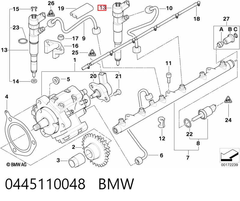 Форсунка инжектора BMW 5 седан (E39) (1995 - 2003) цена, от 4000 UAH