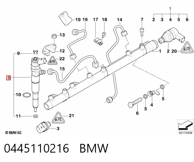 Форсунка инжектора BMW 3 седан (E46) (1998 - 2005) цена, от 63.35 USD