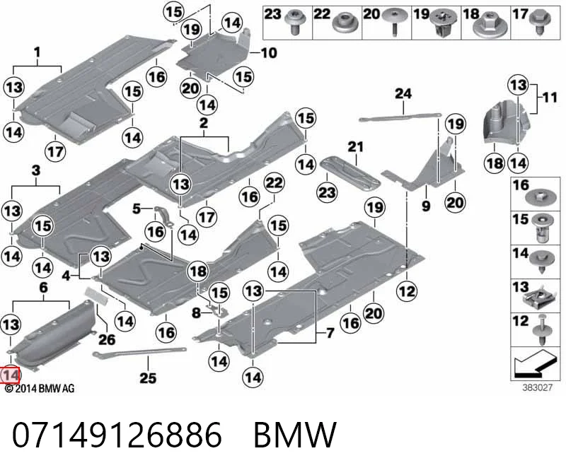 07149126886 BMW Саморез