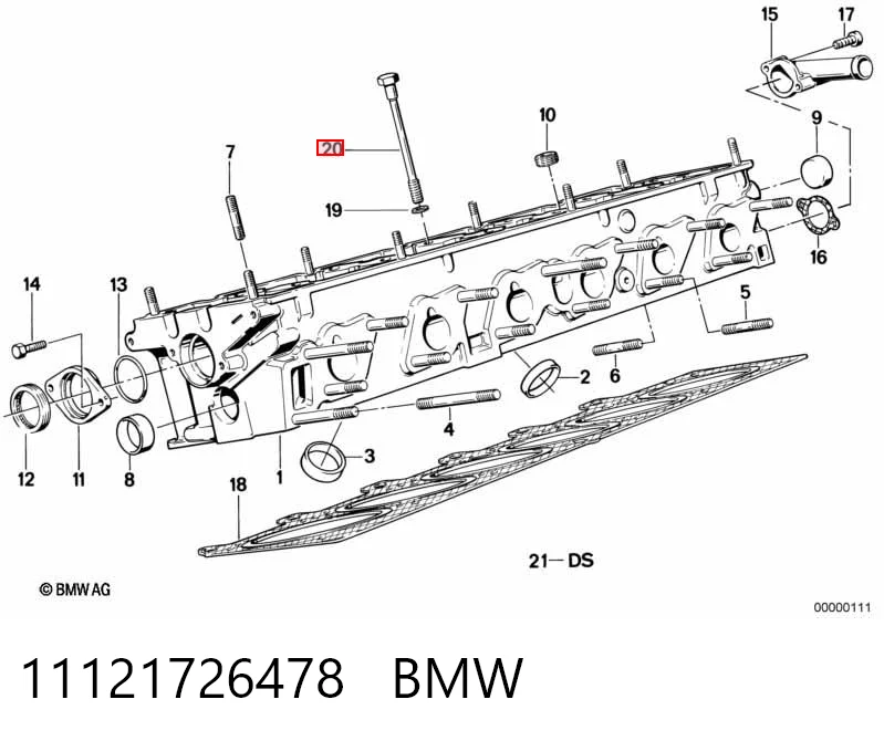  Болт ГБЦ BMW 3 