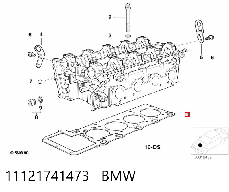 Прокладка ГБЦ правая Land Rover LVB000350