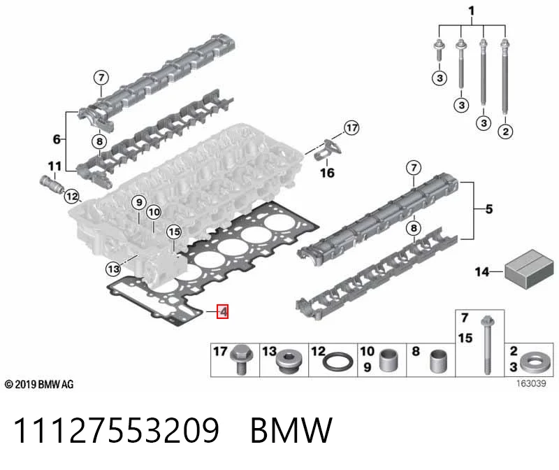 11127553209 BMW Прокладка головки блока