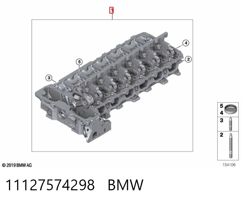 Головка блока цилиндров на BMW 7  F01, F02, F03, F04