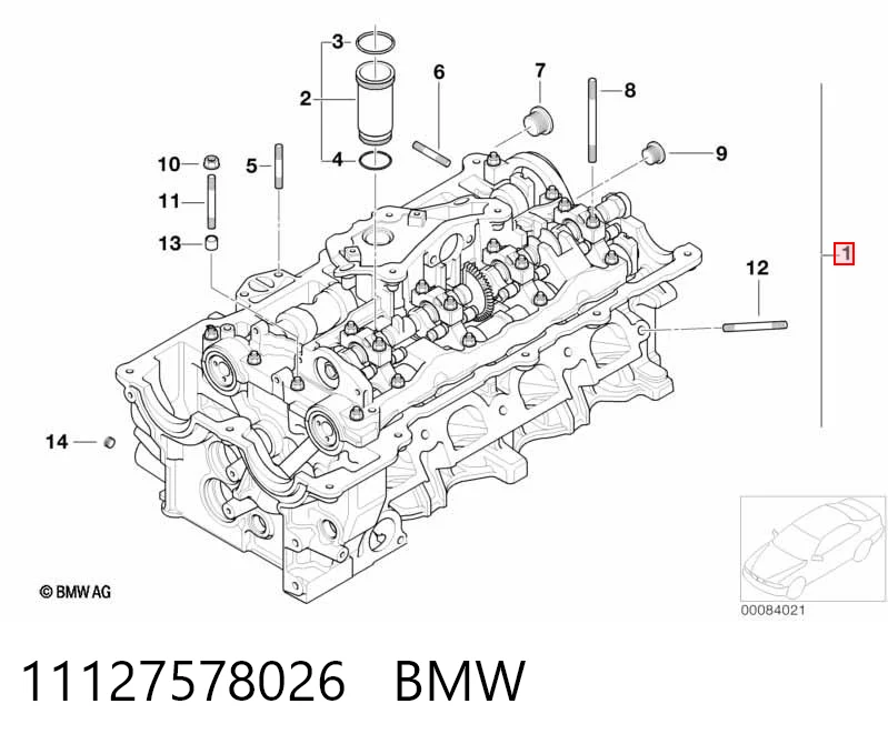 Головка блока цилиндров на BMW 1  E81