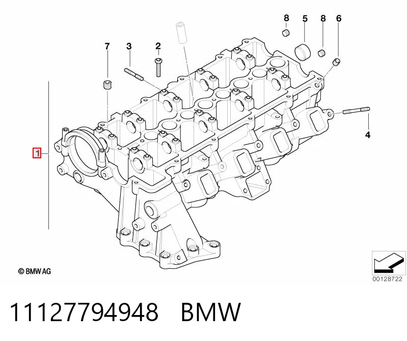 Головка блока цилиндров на BMW 5  E60