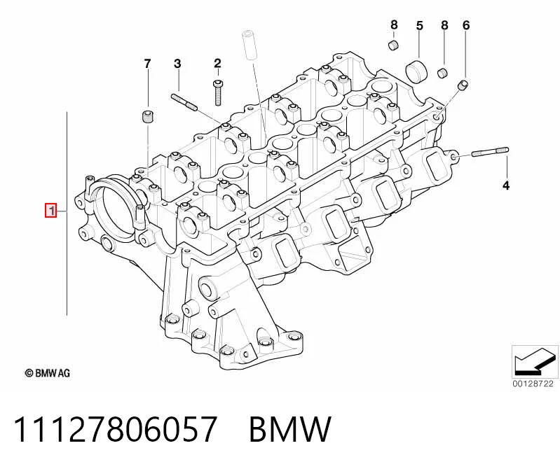 Головка двигателя BMW 5 седан (E60) (2003 - 2009) цена, от 203.02 USD