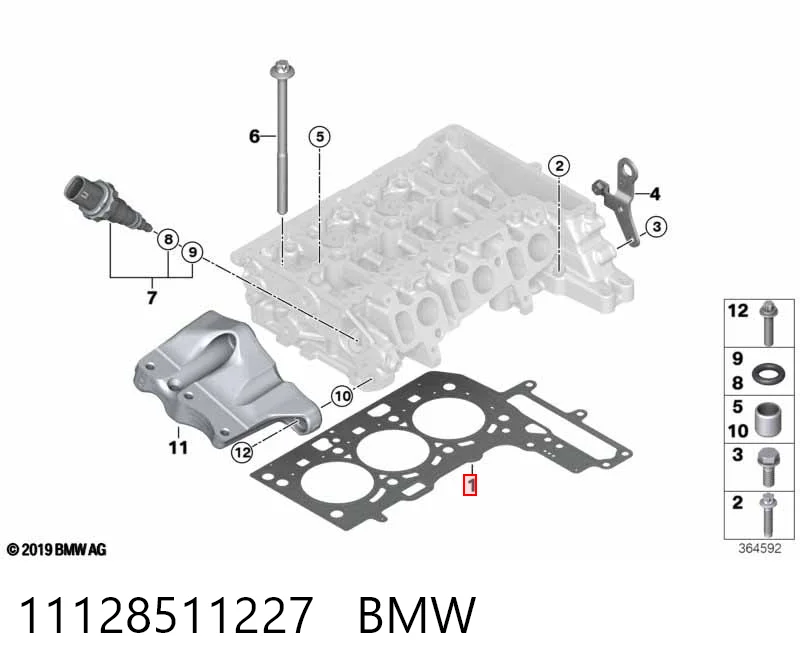 Прокладка ГБЦ Mini Cooper хэтчбек (F56) (2013 - 2026) цена, от 41.30 USD