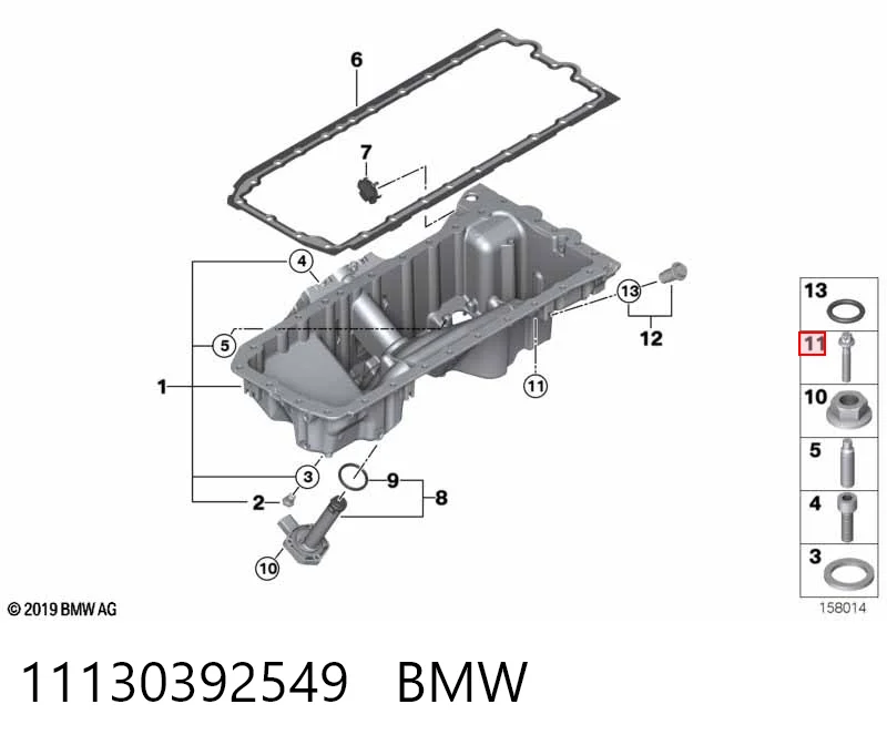 3M103001 AND Болт поддона двигателя