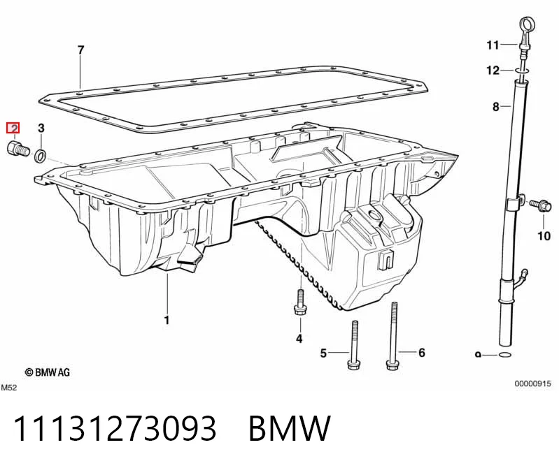 11131273093 BMW Пробка поддона двигателя
