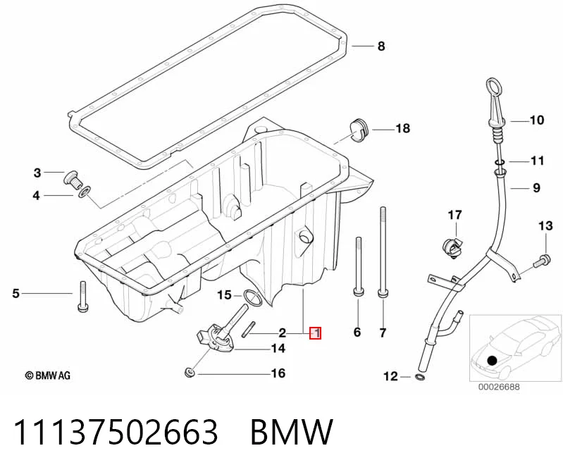 Масляный поддон двигателя BMW X3 внедорожник (E83) (2004 - 2010) цена, от 63.35 USD