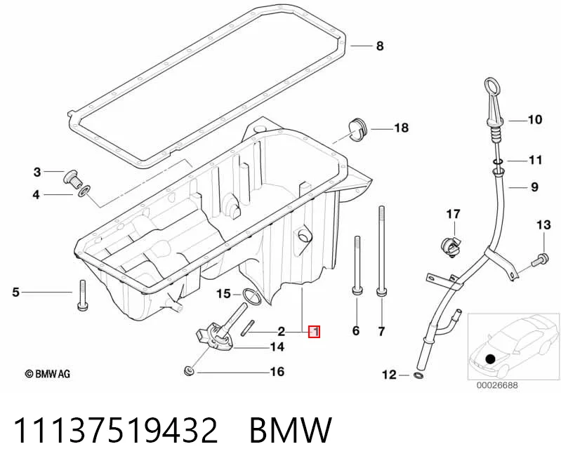  Поддон двигателя BMW X3 