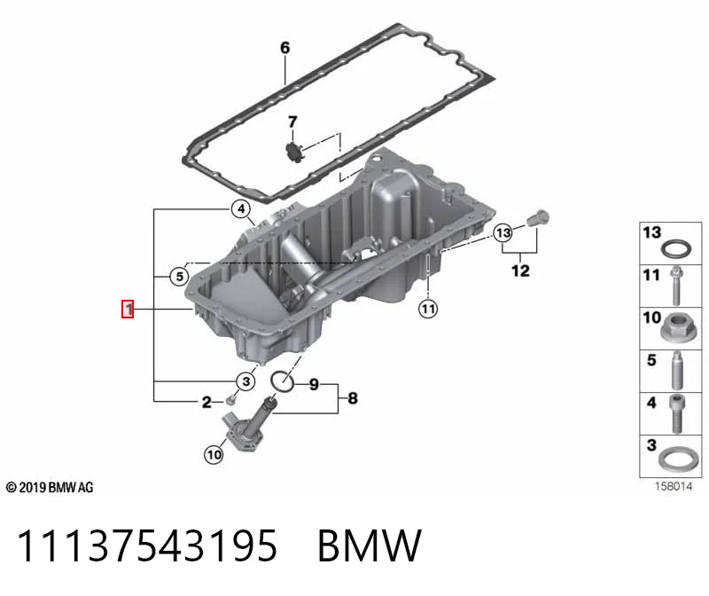 11137543195 BMW Картер масляный