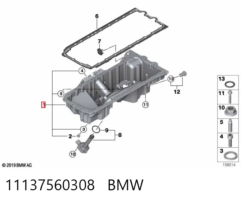 11137560308 BMW Картер масляный