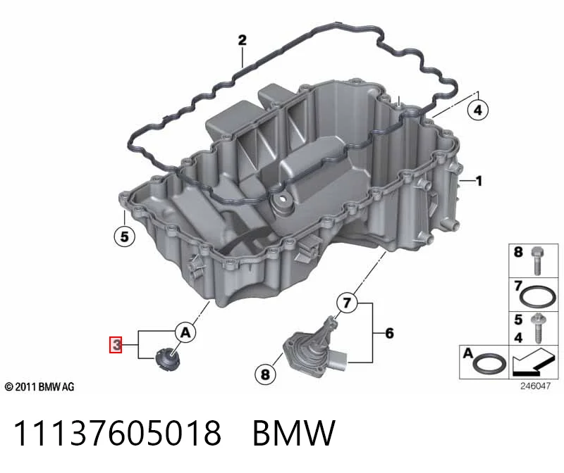11137605018 BMW Пробка поддона двигателя