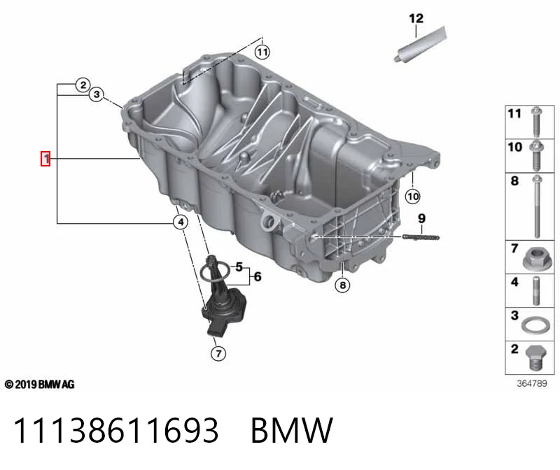 11138611693 BMW Картер масляный