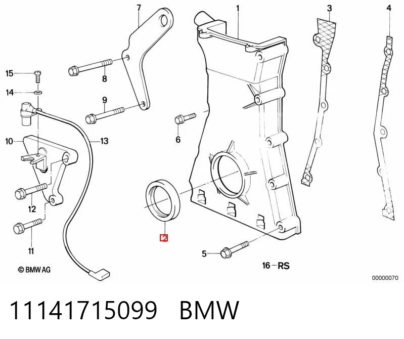 Сальник коленчатого вала BMW 7 седан (E32) (1986 - 1994) цена, от 4.77 USD