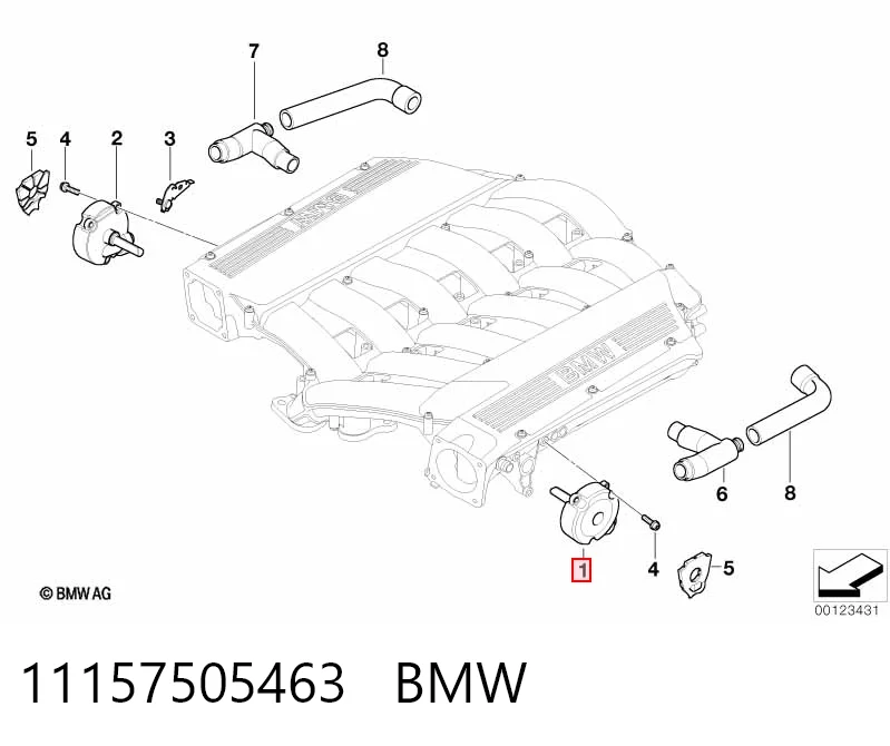 11157505463 BMW Маслоотделитель картерных газов