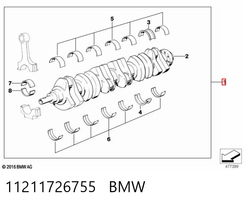 Купить Коленвал Бмв 3  E46