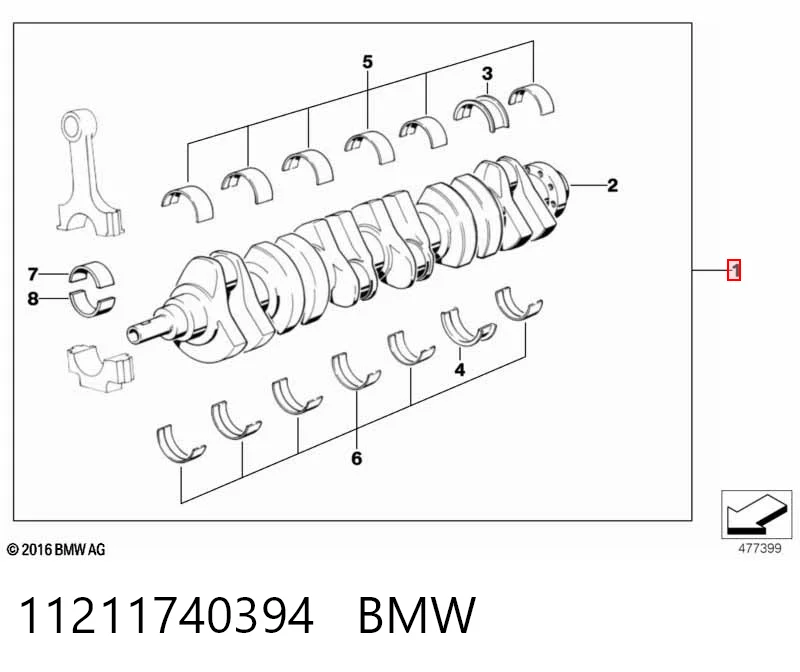 Купить Коленвал Бмв 3  E46