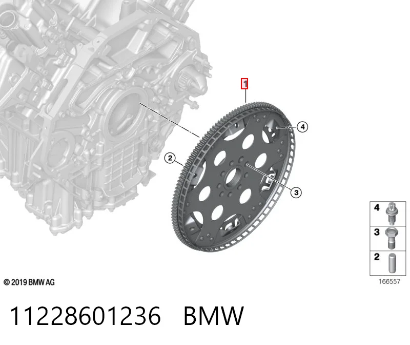 Демпферный маховик на BMW 7  F01, F02, F03, F04